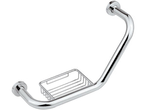 Maniglione vasca con portasapone