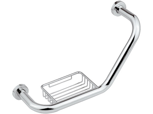 Maniglione vasca con portasapone