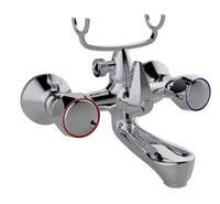 Rubinetto vasca cromato con maniglie tonde