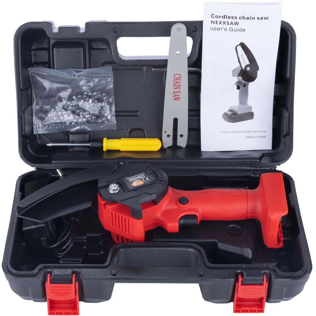 Motosega Elettrica a Batteria Rosfix Red Piranha RP21V – 1200W, 6" | Alta Precisione e Durata