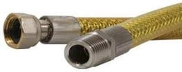 TUBO FLESSIBILE P/GAS 150 CM MF 1/2 UNI14800- 1,0 pz