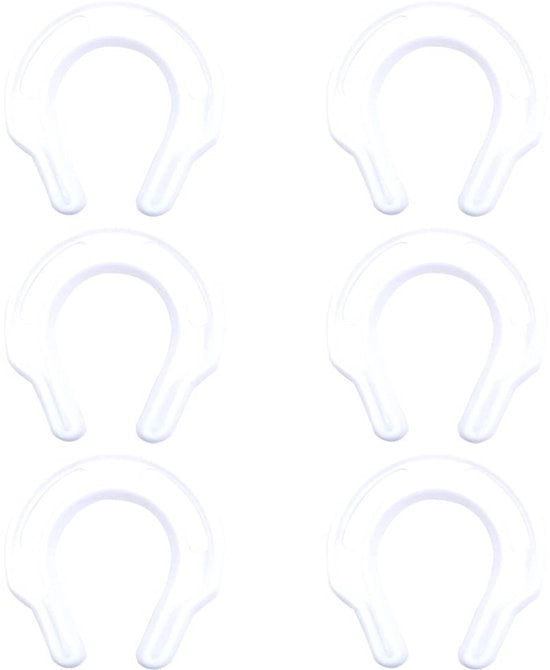 Stopper per porte - Protezione per le dita - Previene il rumore - Bianco - Porte che sbattono - Per un uso sicuro in casa - 6 Pack