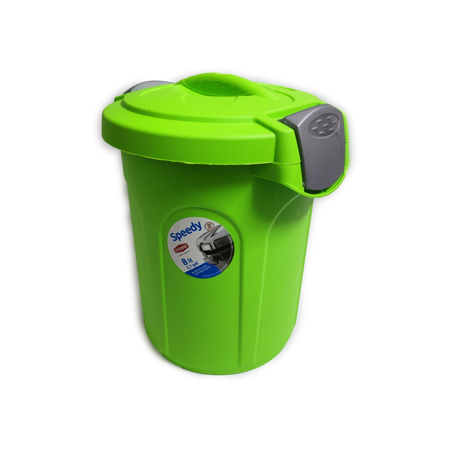 BIDONE SPAZ. VERDE MELA C/GANCI lt 8