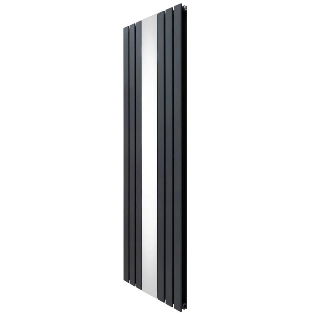 Radiatore a Specchio a Doppia Colonna Verticale Grigio Antracite 1800mm x 565mm
