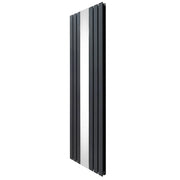 Radiatore a Specchio a Doppia Colonna Verticale Grigio Antracite 1800mm x 565mm