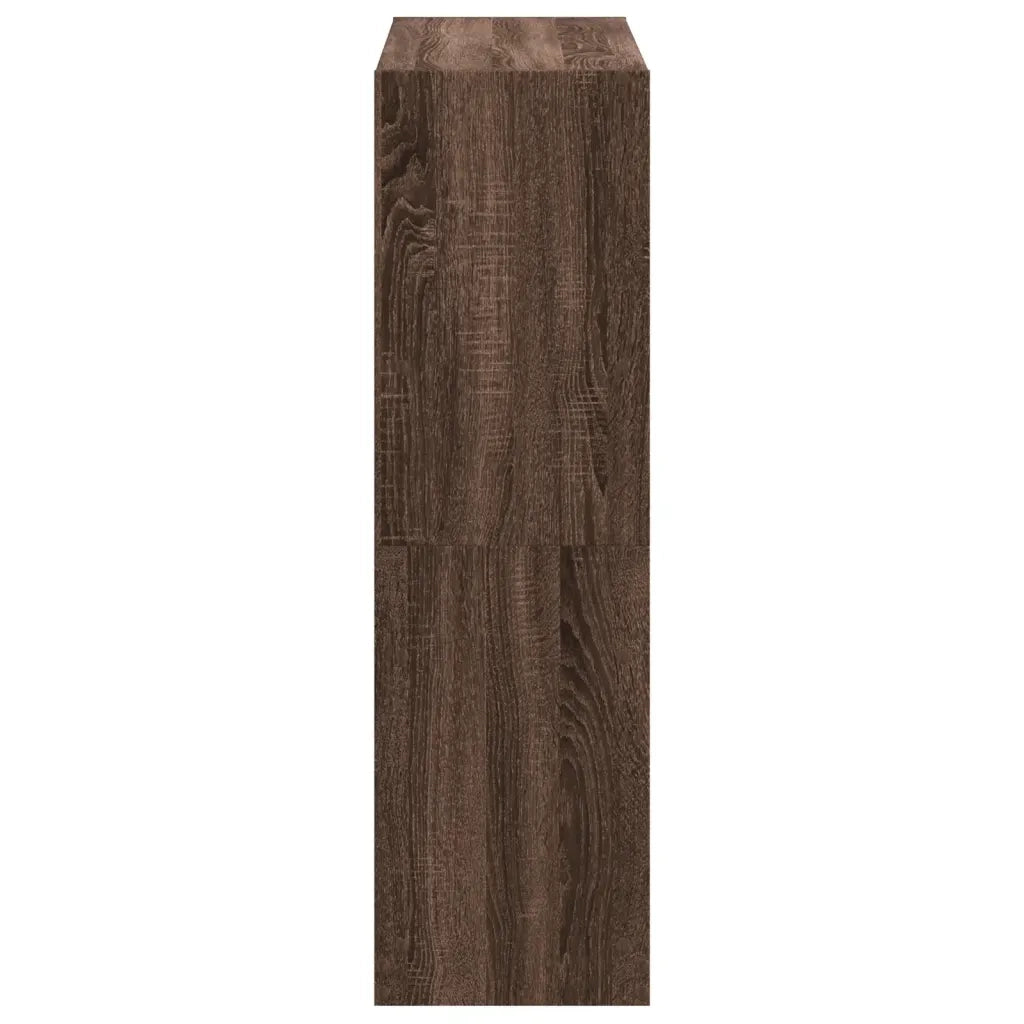 vidaXL Libreria Rovere Marrone 102x32x108 cm in Legno Multistrato