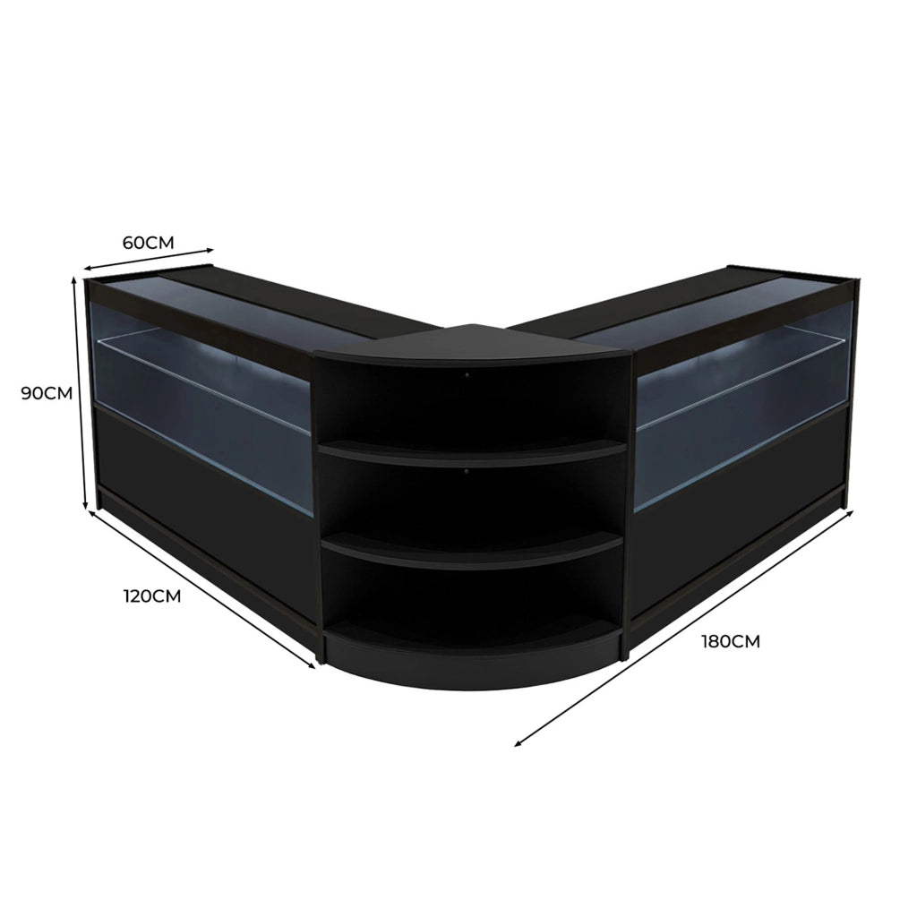 Set Banconi Andromeda LED C1200 x2 e LM60 – Nero, Vetro, Chiavi