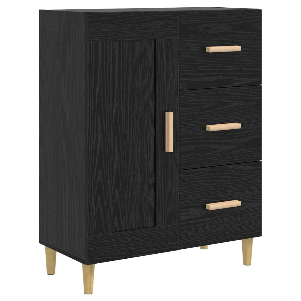 Credenza Rovere Nero 69,5 x 34 x 90 cm Legno ingegnerizzato 8009843