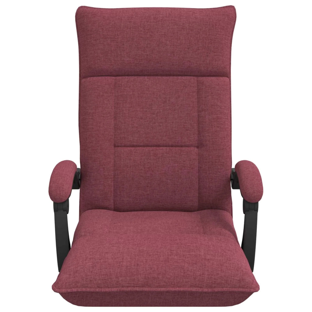 Sedia da Pavimento Rosso Vino 66 x 66 x 80 cm Tessuto 42028197