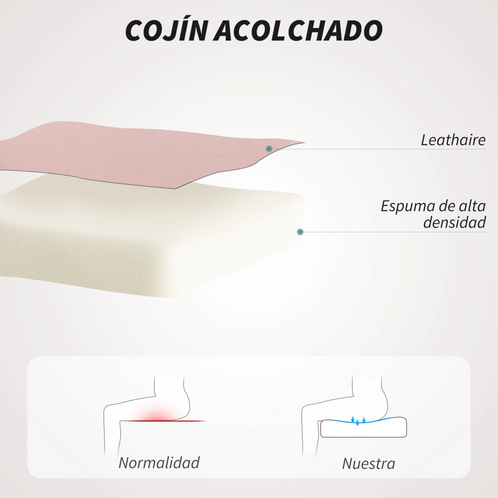 Sedia da ufficio girevole con braccioli e schienale regolabile ¨C Minimal ¨C rosa