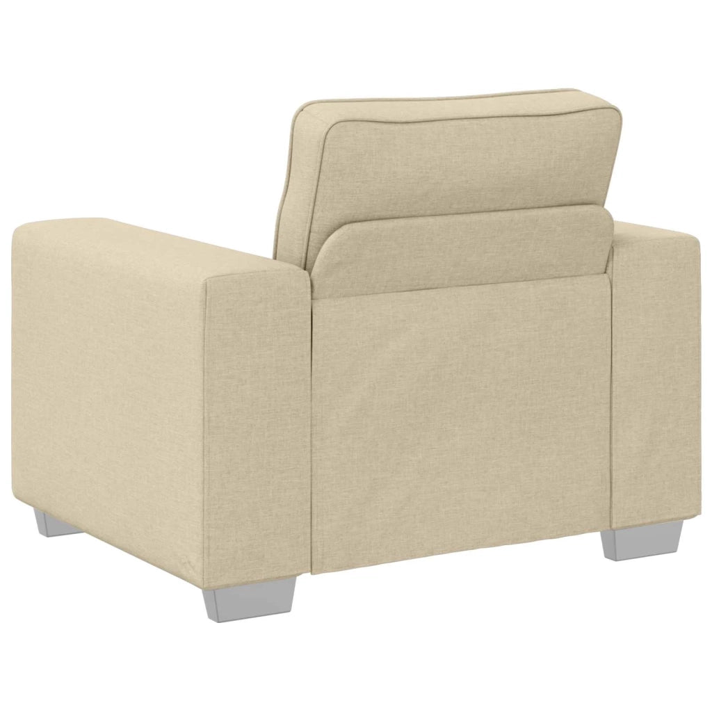 Poltrona | Sedia Relax Sofa Crema 100 cm Tessuto
