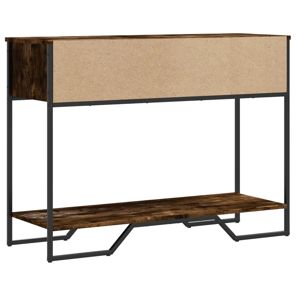 Tavolo Consolle | Tavolo d'Ingresso Rovere Fumo 100x35x74,5 cm in Truciolato