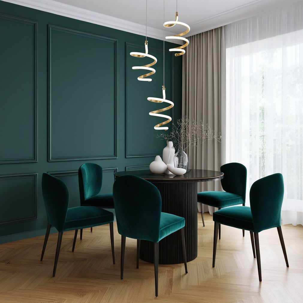 Lampada A Sospensione Led G075-3cpr Gold