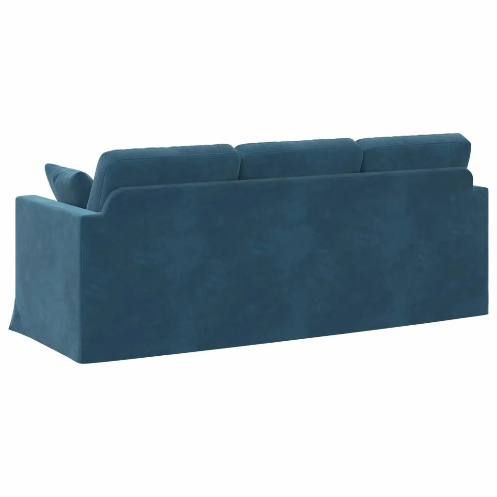 Divano Blu 198 x 78 x 80 cm Velluto