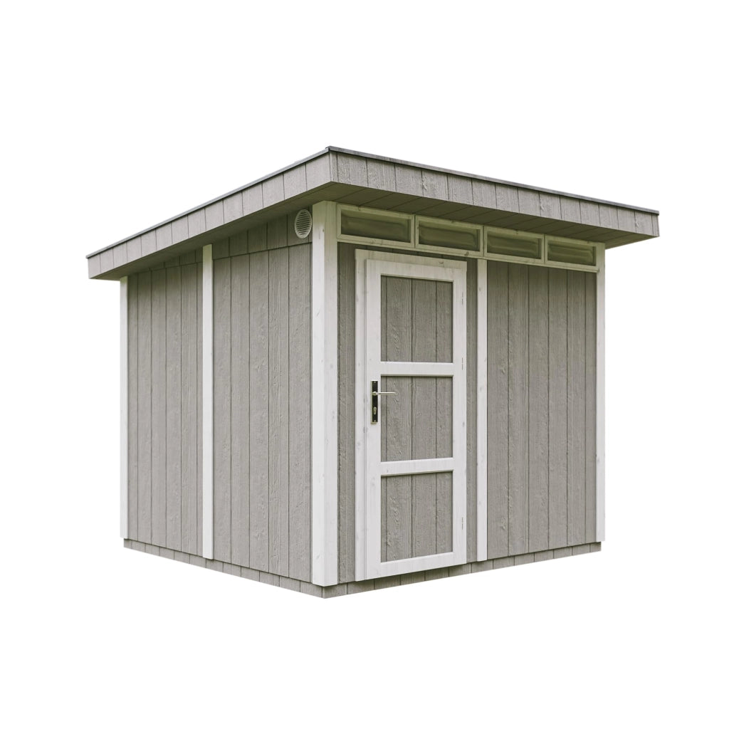 Casetta da Giardino di QUALIT? PREMIUM 5,9m?²-L279xW293cm - TIMBELA M903-TUNDRA GREY