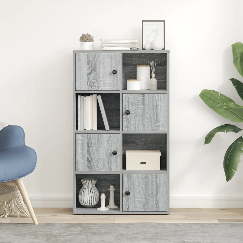 Libreria Grigio Sonoma 60x24x101,5 cm in Truciolato