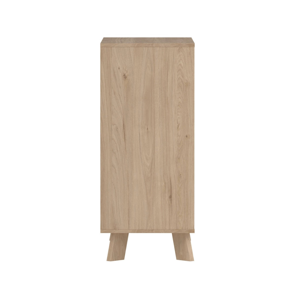 Cassettiera Alamid, Settimino multiuso, Comò camera da letto, Mobile con cassetti, 79x40 h92 cm, Rovere e Bianco