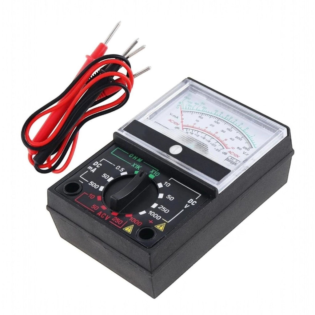 Multimetro Analogico Tester Puntali Misuratore Tensione Amperometro Ohmmetro VH