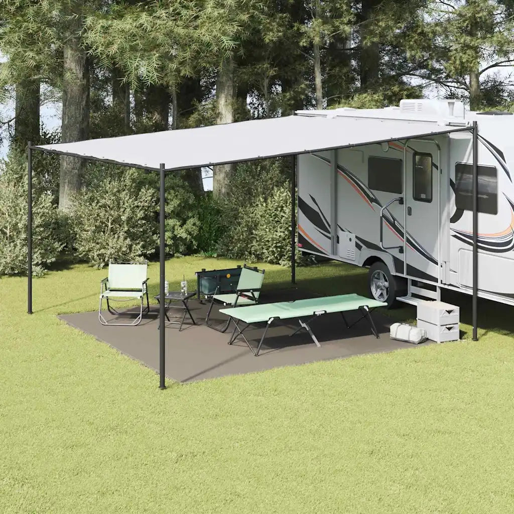 Tappeto da Tenda Grigio chiaro 400 x 400 cm Polietilene 42000200