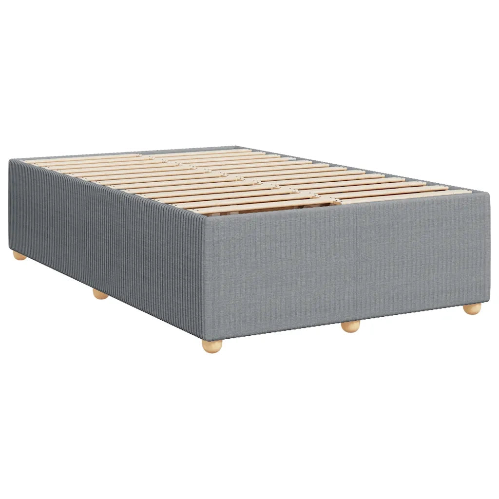 Giroletto a Molle con Materasso Grigio Chiaro 120x200cm Tessuto 3287423