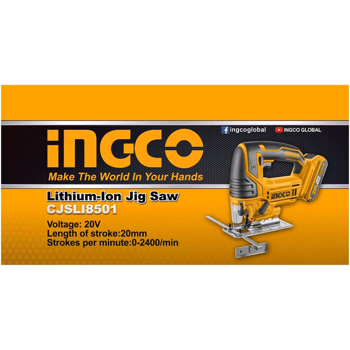 Seghetto alternativo batteria 20 V + 5 lame Solo Ingco CJSLI8501