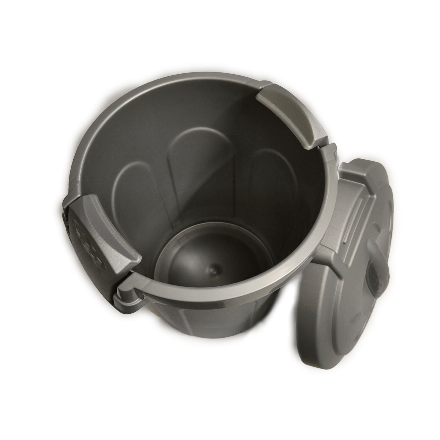 BIDONE SPAZ. GRIGIO C/GANCI lt 8