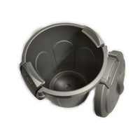 BIDONE SPAZ. GRIGIO C/GANCI lt 8