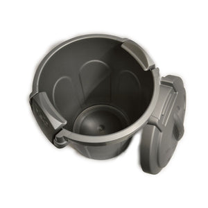 BIDONE SPAZ. GRIGIO C/GANCI lt 8