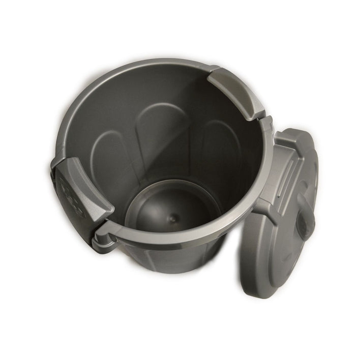 BIDONE SPAZ. GRIGIO C/GANCI lt 8