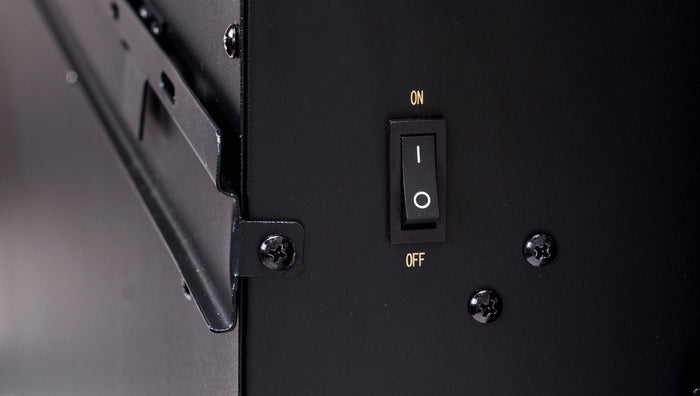 Camino Elettrico da Parete 55x128x14 cm Effetto Fiamma 1500W Madrid Led Bianco