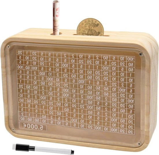 Spazzola per legno con numeri per incrociare e finestra di osservazione - Progetto retro per risparmiare (€ 5000)