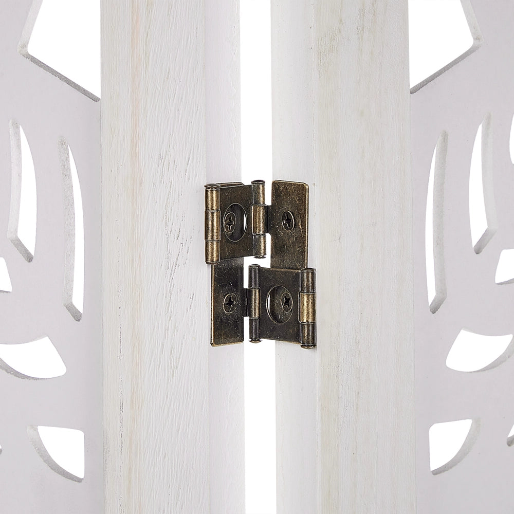 Divisorio per ambienti in legno di Paulownia bianco MDF a 3 pannelli pieghevole schermo decorativo divisorio soggiorno camera da letto Design moderno