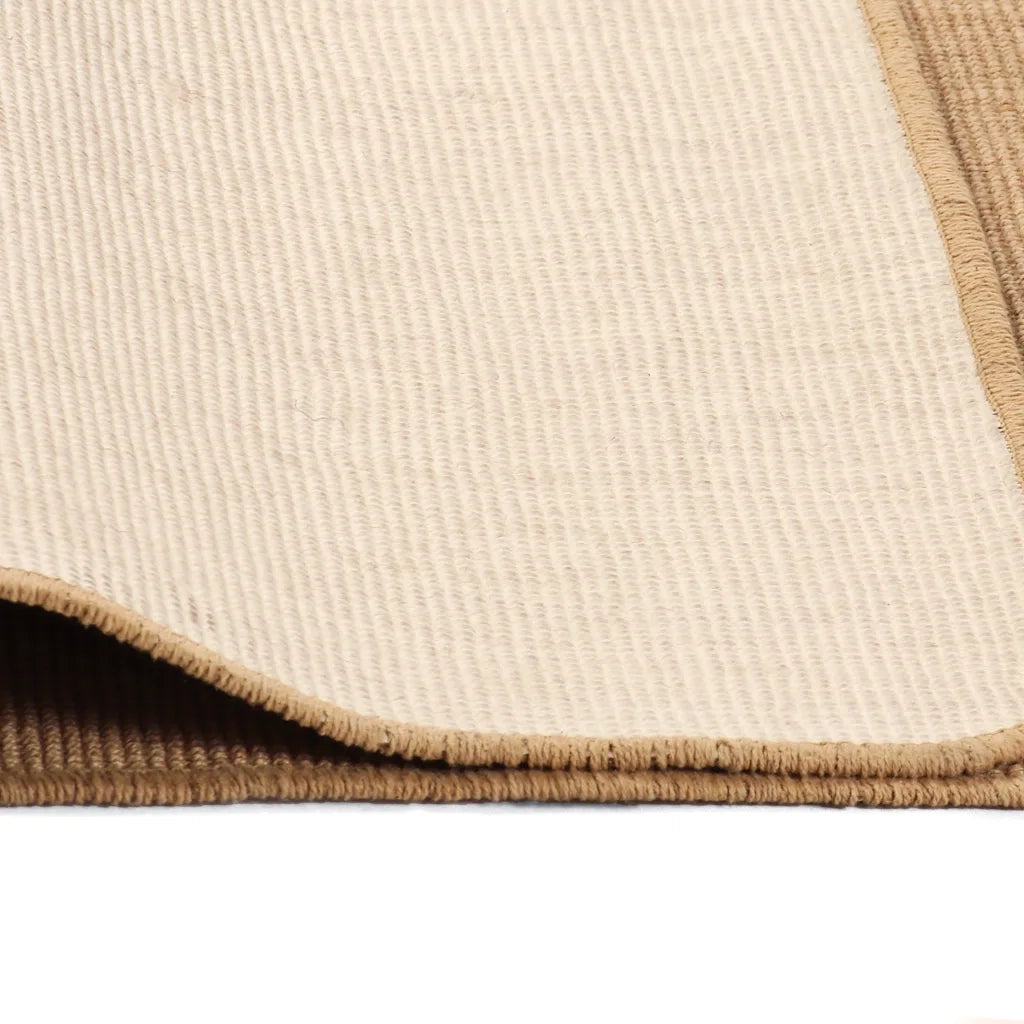 Tappeto di Iuta con Base in Lattice 70x130 cm Naturale 245283