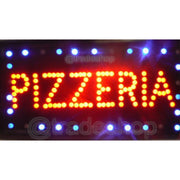 Trade Shop - Insegna Luminosa A Led Con Scritta Pizzeria Per Ristoranti E Bar 50 X 25 Cm -