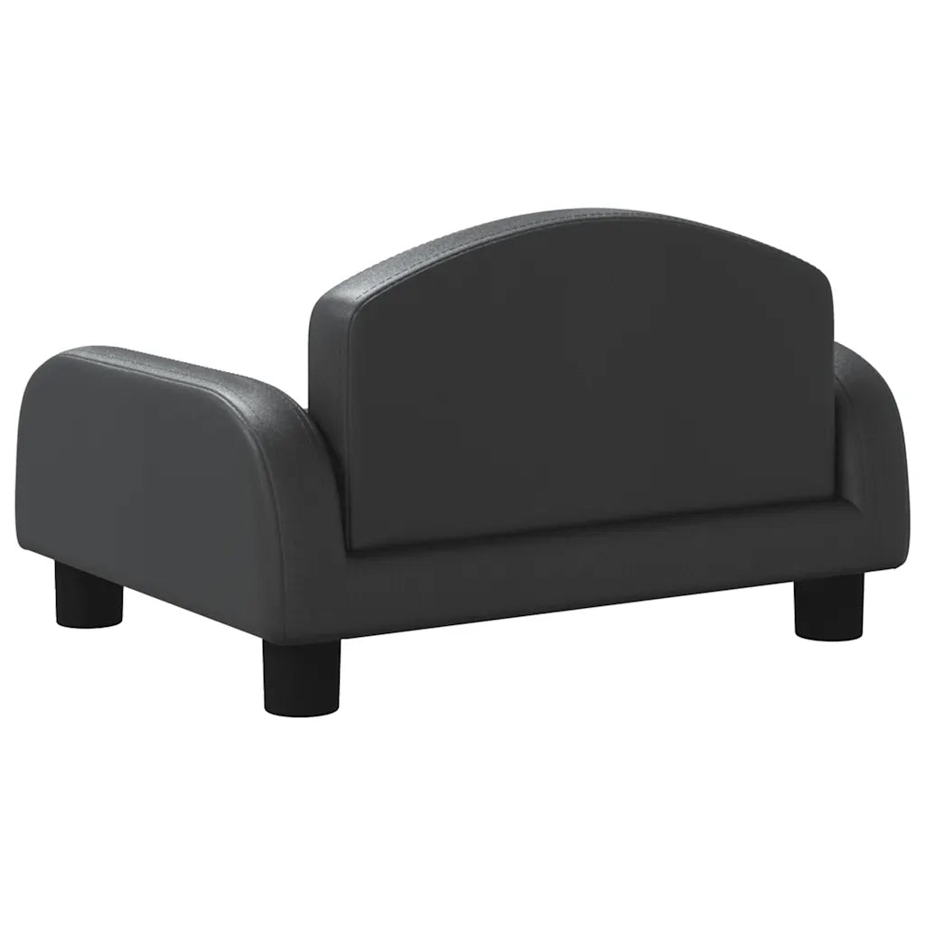 Lettino per Cani Nero 50x40x30 cm in Similpelle