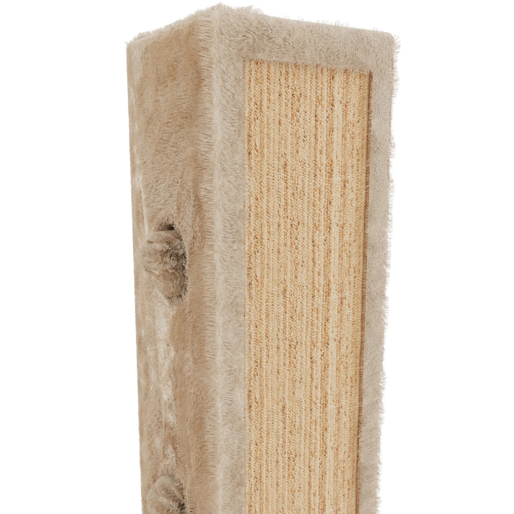 Albero per Gatto con Graffiatoio Cuccia Giocattolo Gatti Parco Giochi Tiragraffi in Sisal Naturale 80 x 45 x 45 cm (Colore Beige Dixie 30085)