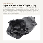 Cockpit Rok Waterdicht - Spray Rok - Copertura in Nylon - Buona Aderenza - Sistema di Sicurezza di Bevalling - Per Cockpits 90-95 cm - Spraydeck