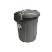 BIDONE SPAZ. GRIGIO C/GANCI lt 8