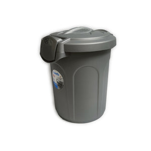 BIDONE SPAZ. GRIGIO C/GANCI lt 8