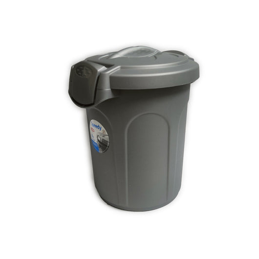 BIDONE SPAZ. GRIGIO C/GANCI lt 8