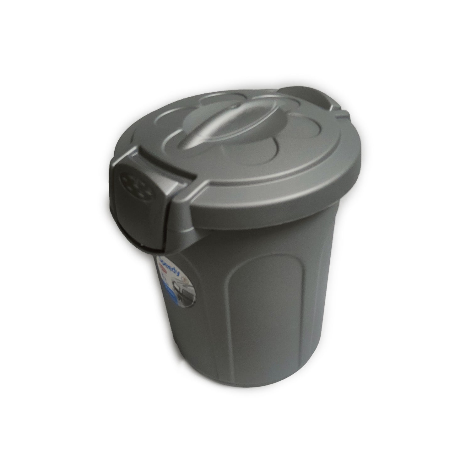 BIDONE SPAZ. GRIGIO C/GANCI lt 8