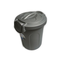 BIDONE SPAZ. GRIGIO C/GANCI lt 8