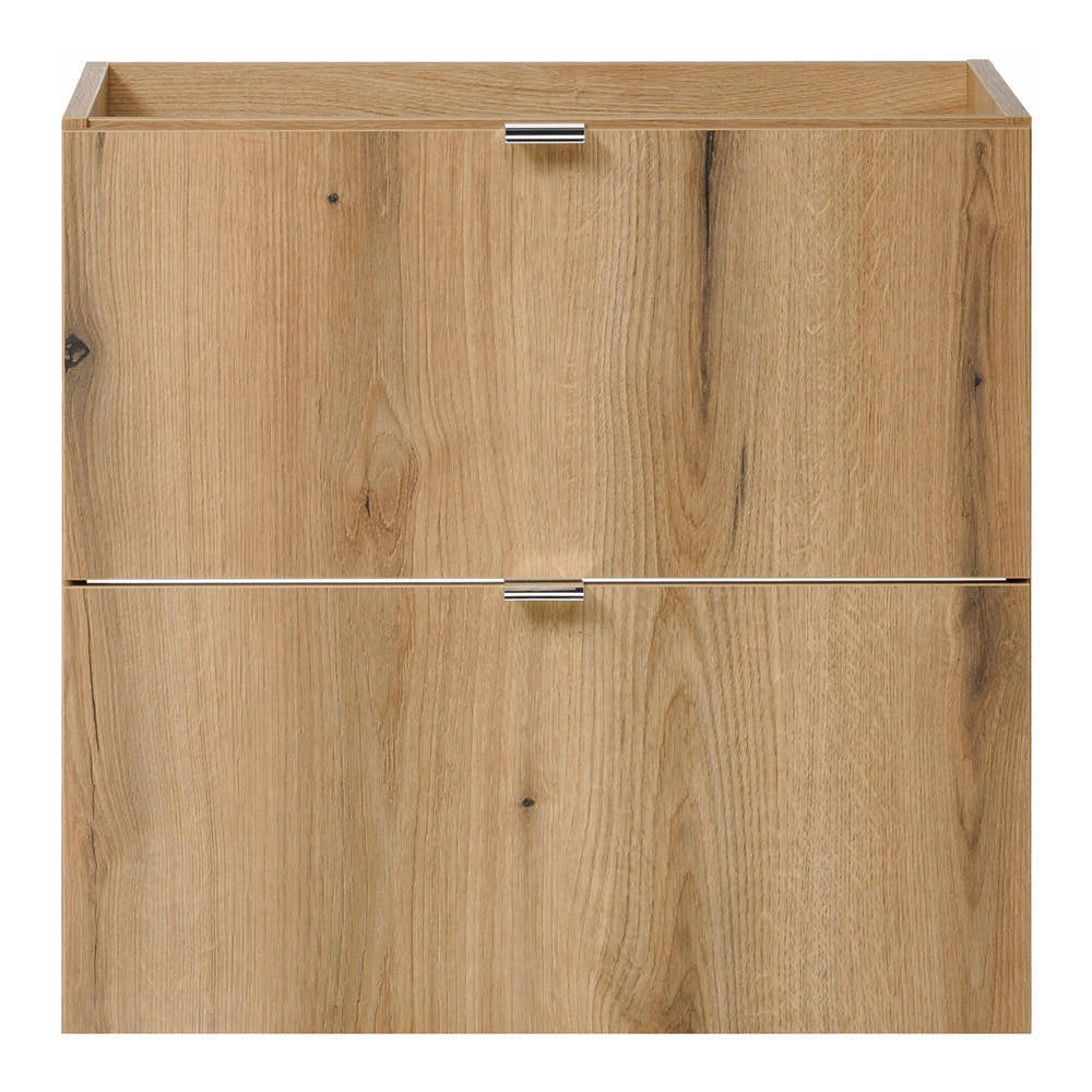 Mobile lavabo da bagno con contenitore di design e lavabo 60 x 57 x 39 cm finitura rovere 03_0009970