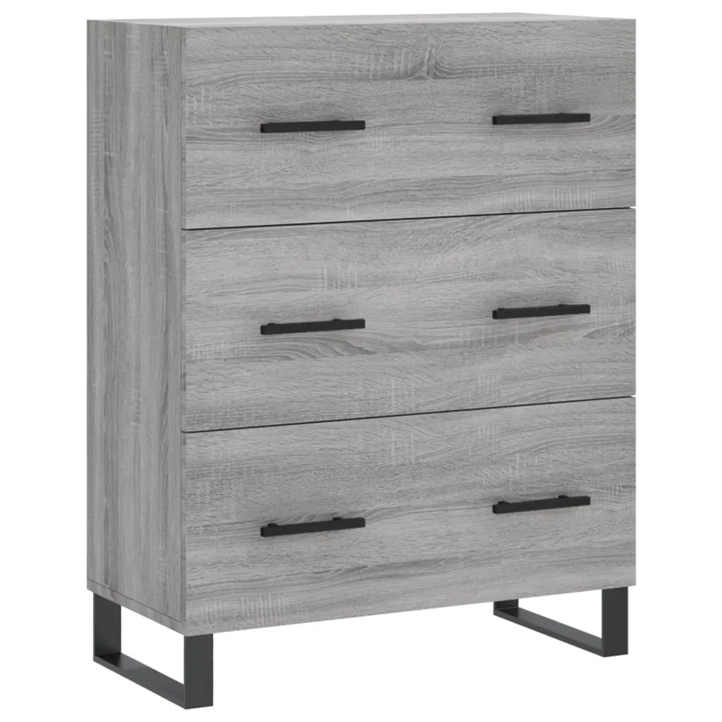 Credenza-Buffet-Armadio da cucina Grigio Sonoma 69,5x34x90 cm in Legno Multistrato 276734