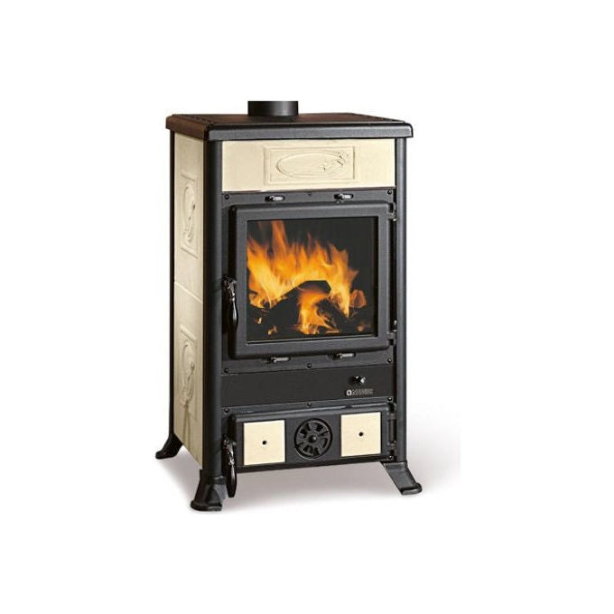 LA NORDICA Stufa a Legna Rossella R1.16 Ceramica Liberty Panna 9 kW 258 mc