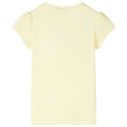 Maglietta da Bambina Giallo Tenue 92 10579