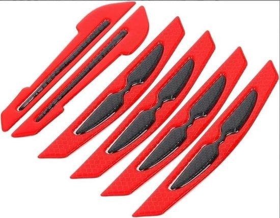 Set di adesivi riflettenti per l'auto - Etichette di avviso - Auto universale - Sicurezza - Blu e Nero - 6 pezzi per specchietto retrovisore e manubrio - Adesivo a base di vernice - SUV e Camion