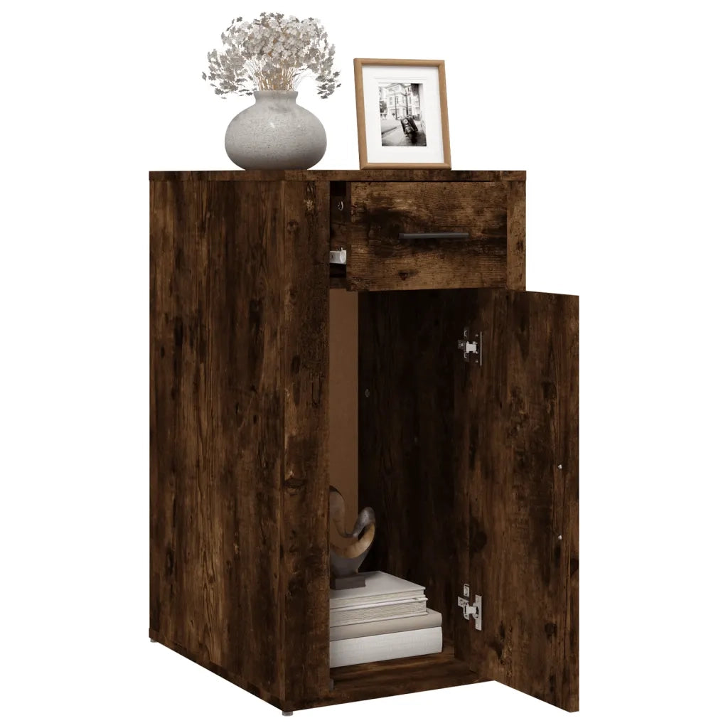 Mobile Scrivania rovere fumo 40x49x75 cm Legno Multistrato 816797