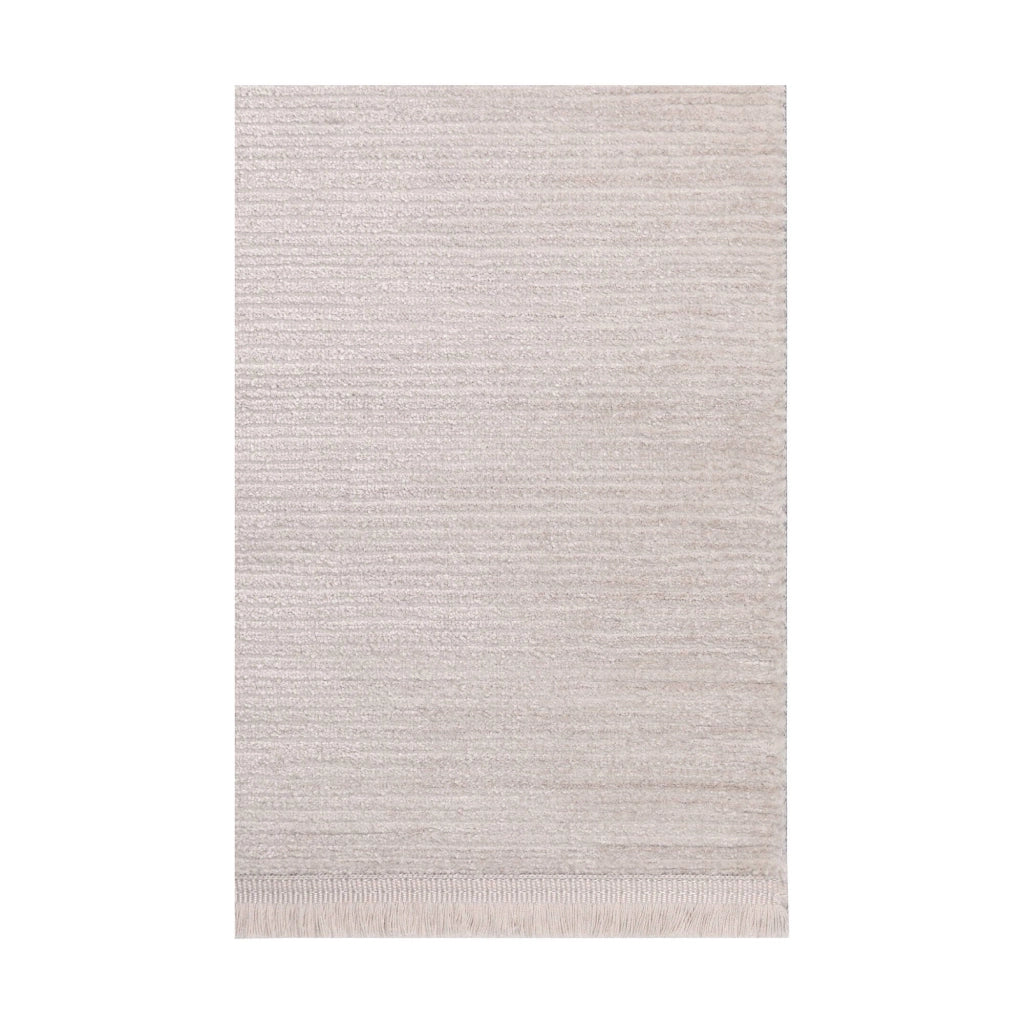 Kenton, Tappeto Materiale Struttura in Plastica, 300x100 cm Bianco