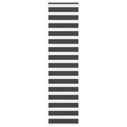 Tenda a Rullo Zebra Nero Larghezza Tessuto 50,9 cm Poliestere